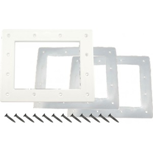 Skimmer Face Plate Kit-White - GLOBAL POOL PRODUCTS